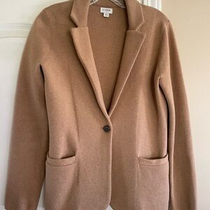 J. Crew Women's Tan Single-Button Blazer